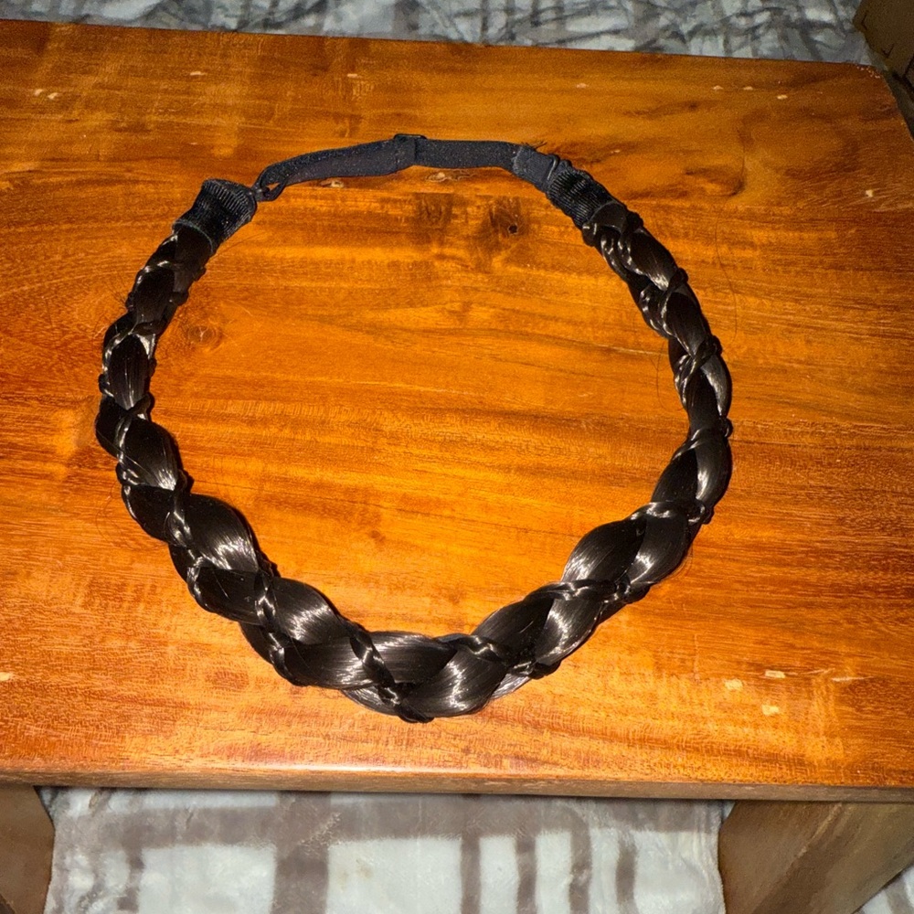 Madison Elegant Dark Brown Braided Headband